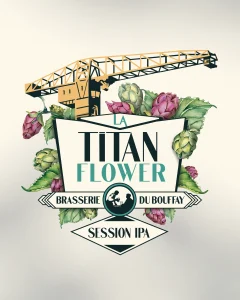 BRASSERIE_DU_BOUFFAY_BOUTEILLE_TITAN_FLOWER_ILLUSTRATION